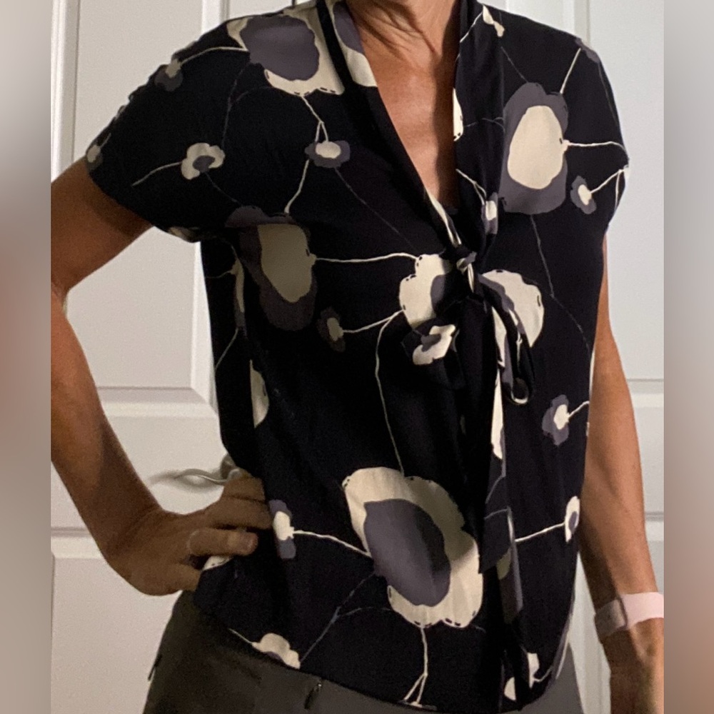 Tucker silk blouse